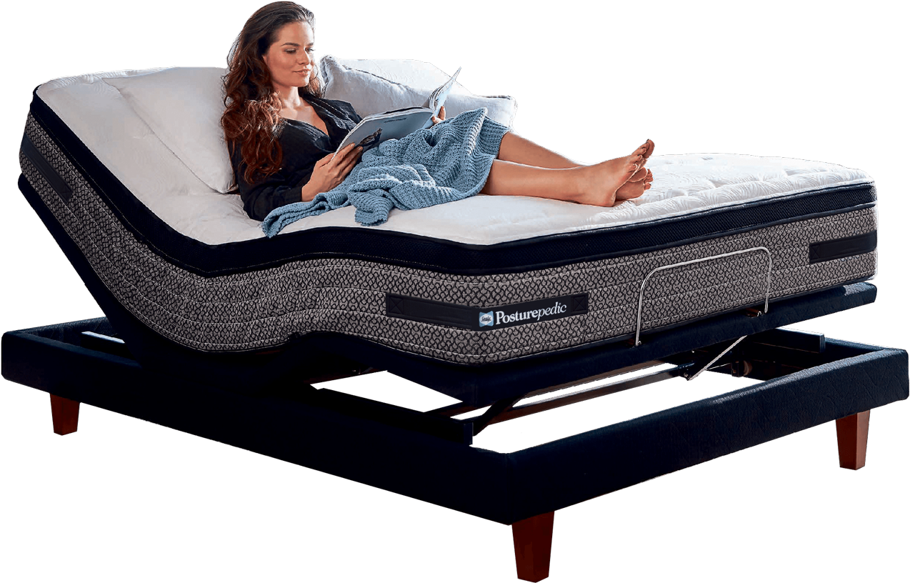 Bed Adju - Bed Frame (1359x875), Png Download