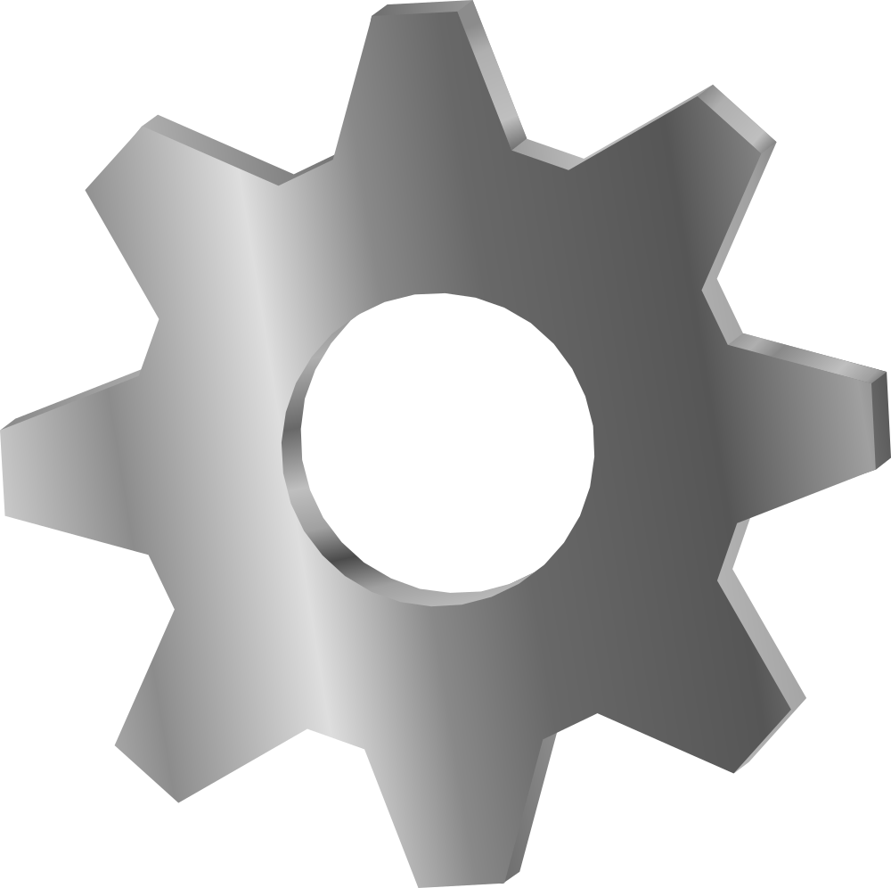 Metal Gear Clipart Cog - Cog 3d (1000x996), Png Download