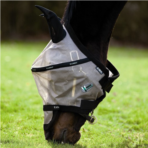 Rambo Flymask Plus Non Treated O/b - Fly Mask Rambo (750x480), Png Download