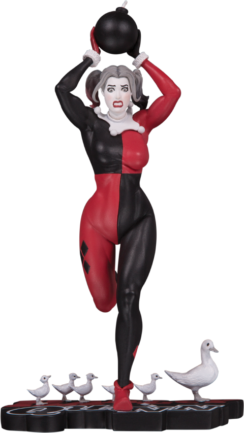 Dc Collectibles Harley Quinn Statue - Harley Quinn Frank Cho Statue (480x853), Png Download
