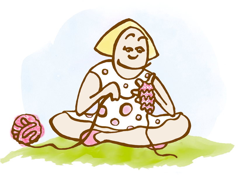 Martin & Sylvia "knitting From The Beginning" - Illustration (900x900), Png Download