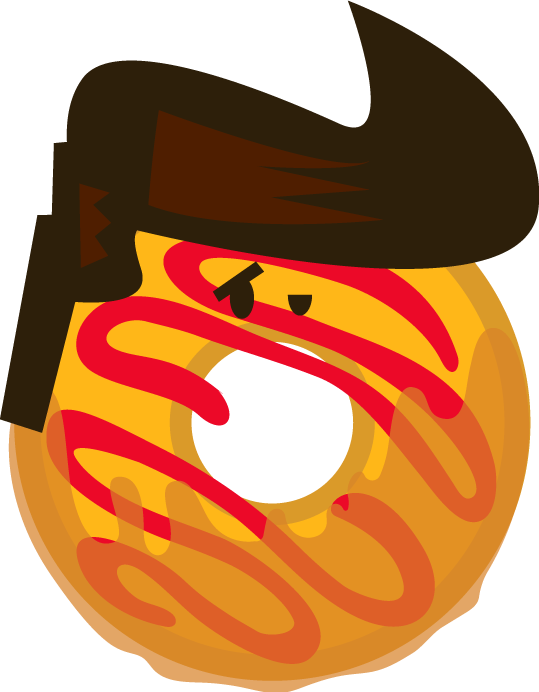 Donut-elvis - Illustration (539x692), Png Download