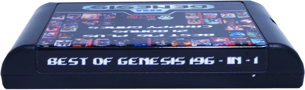 Sega Genesis Multi Cart 196 In 1, Sega Multi Cart, - Smartphone (1000x1052), Png Download