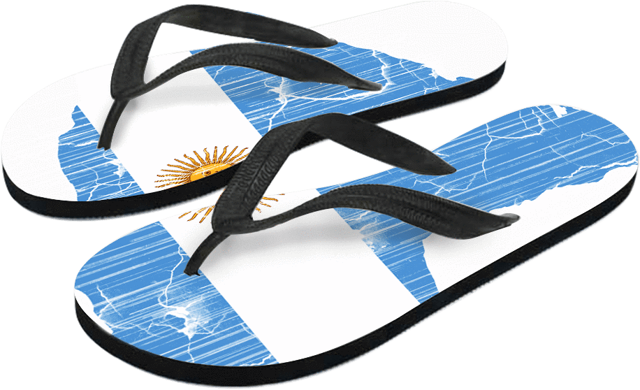 Argentina Flip Flops 'pride' - Shoe (1024x1024), Png Download