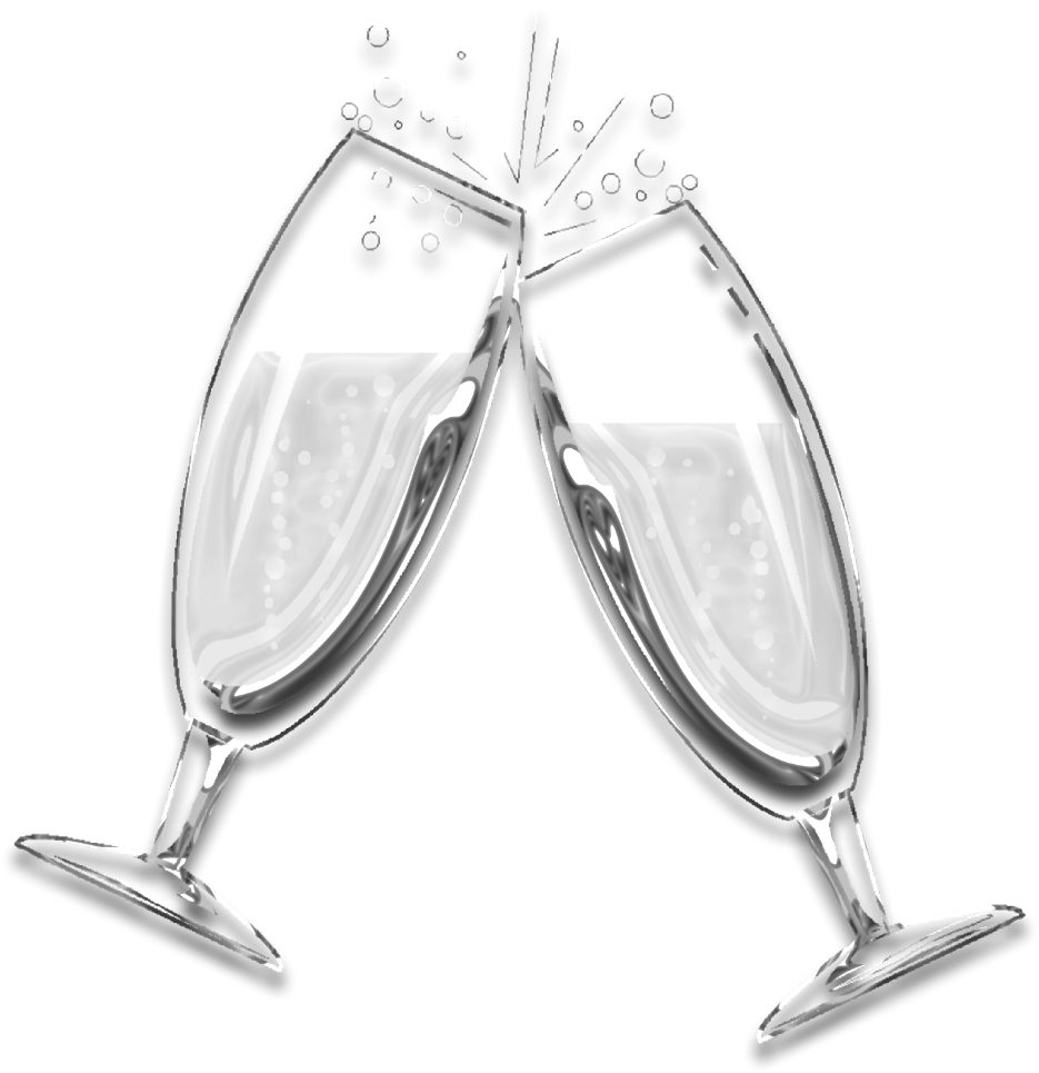 #champagne #celebrate #wedding #newyears #cheers #toast - Earrings (1024x1039), Png Download
