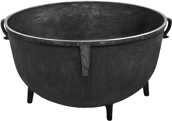 Waxed Stew Pot, 18 Gal - Cast Iron Pot (680x680), Png Download