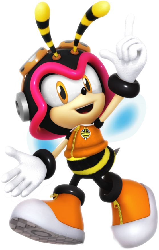 Vector Black And White Library Legacy Charmy Bee Render - Charmy Bee (894x894), Png Download