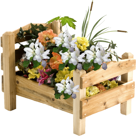 Photo 1-bedwithflowerscluster - Bouquet (640x569), Png Download