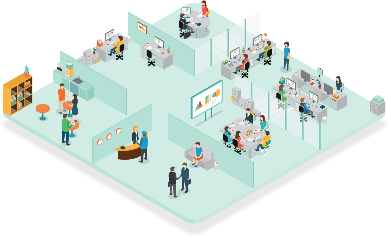 Sales Prospecting Tool That Helps You Find Decision - Illustration (1570x956), Png Download