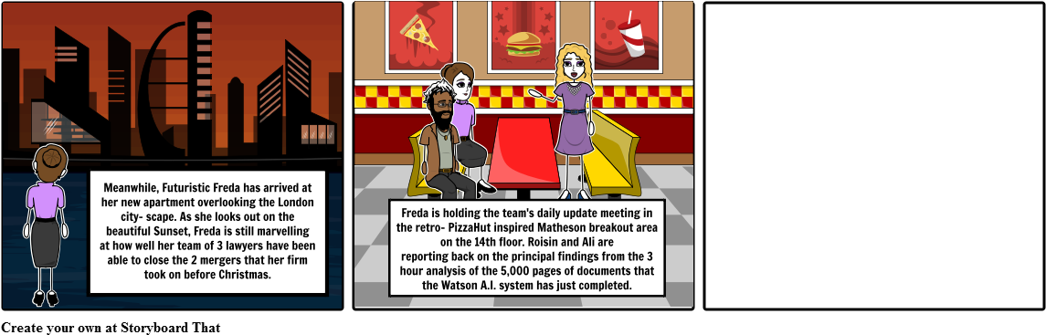 Futuristic Freda - Cartoon (1164x385), Png Download