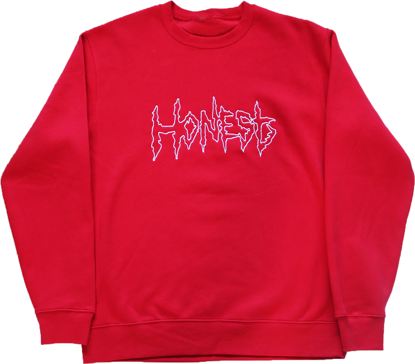 Big Outline Logo Red Sweatshirt - Sweater (1890x1654), Png Download