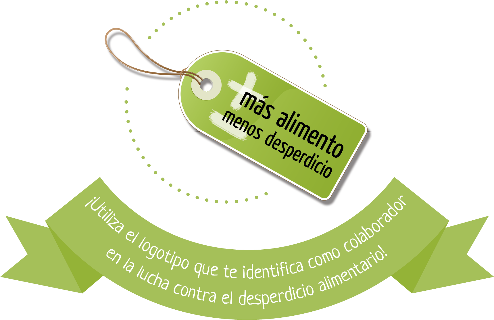 Etiqueta Lazo - Food Waste (1803x1198), Png Download