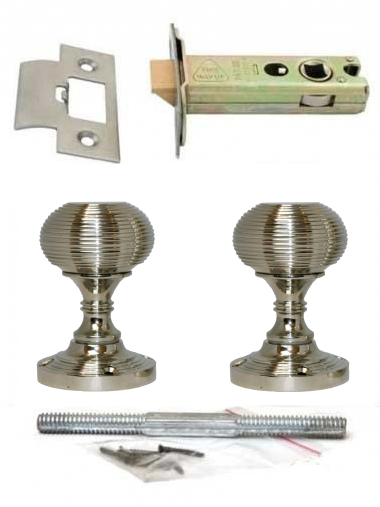 Nickel Beehive Door Knob Package - Bronze (612x792), Png Download
