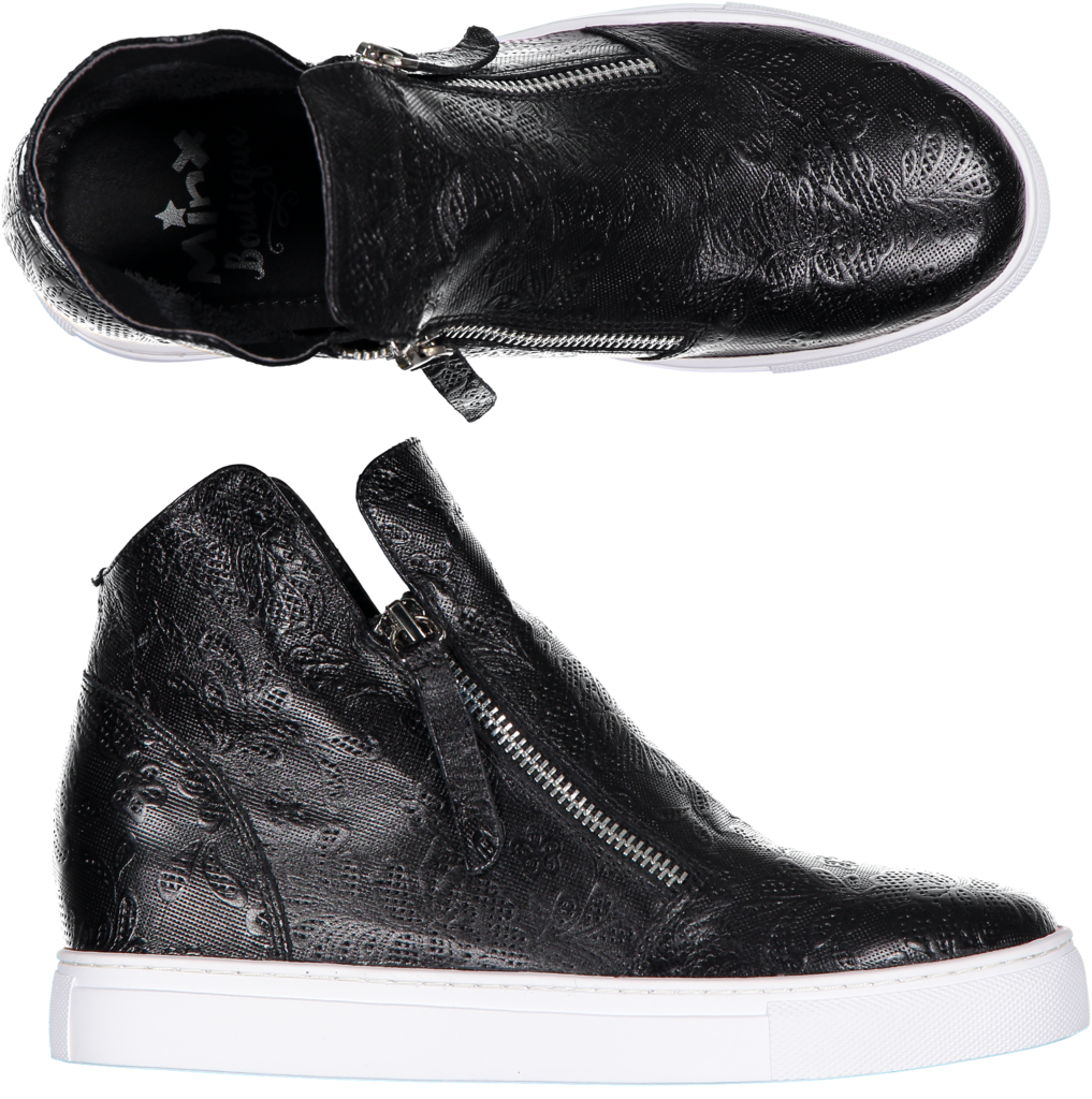 Black Lace - Sneakers (1017x1024), Png Download