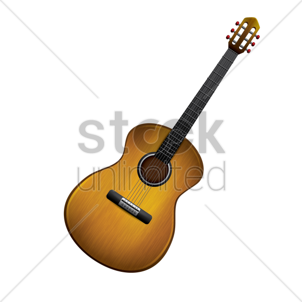 Acoustic Guitar Vector Image - Acoustic Guitar (600x600), Png Download