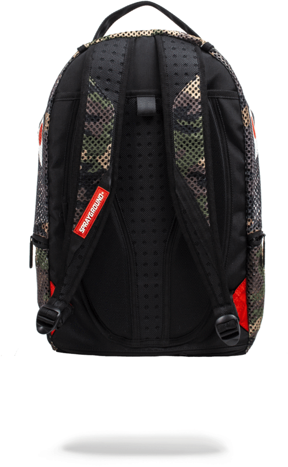 Download Camo Shark Backpack Sprayground Backpack Full Size PNG