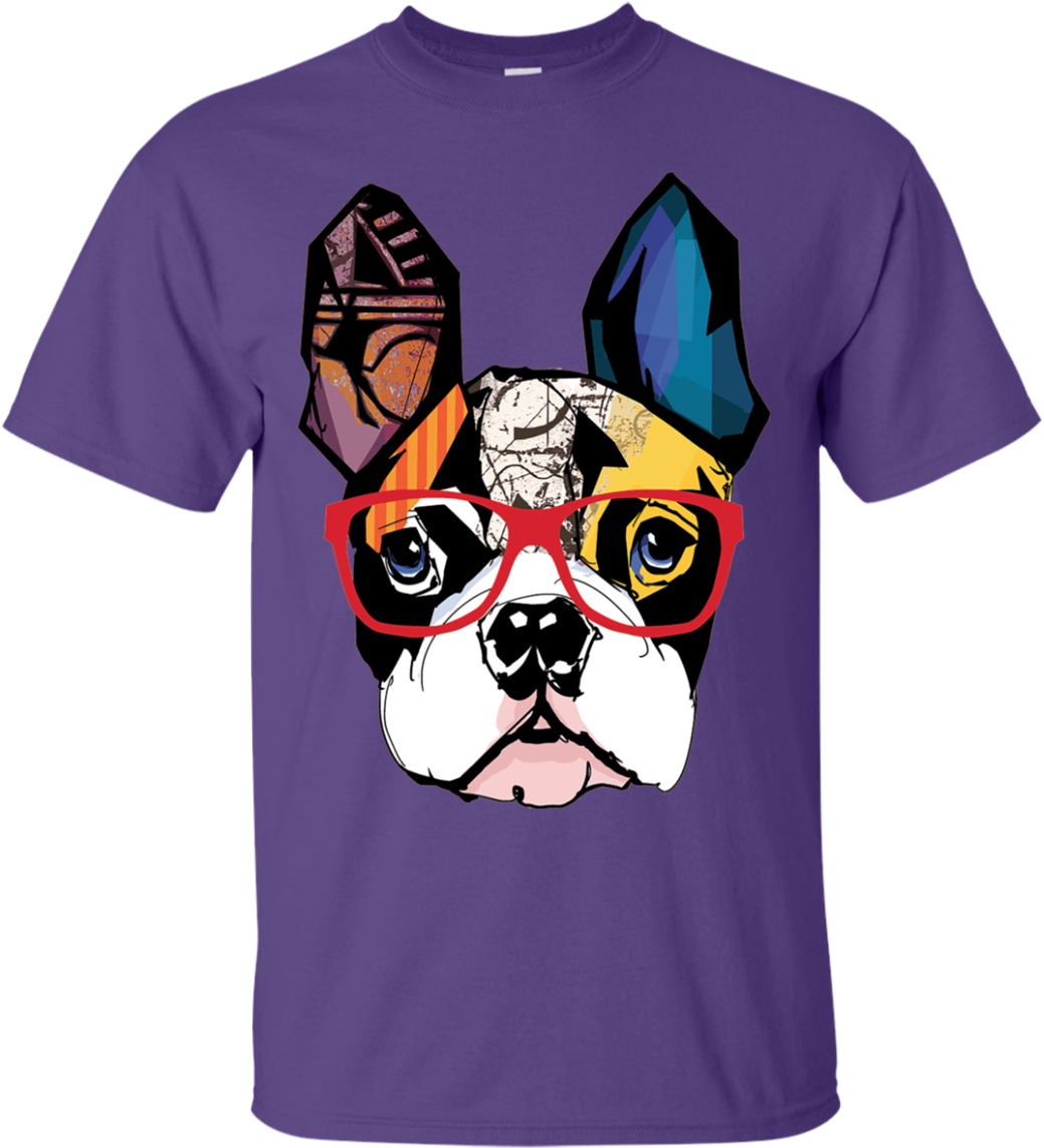 Men Dog Print T-shirt - Chinese Dog New Year Boston Terrier (1155x1155), Png Download