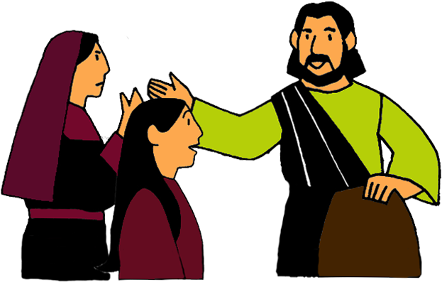 Clip Black And White Download Scripture Reference - Martha And Mary Clipart (642x483), Png Download