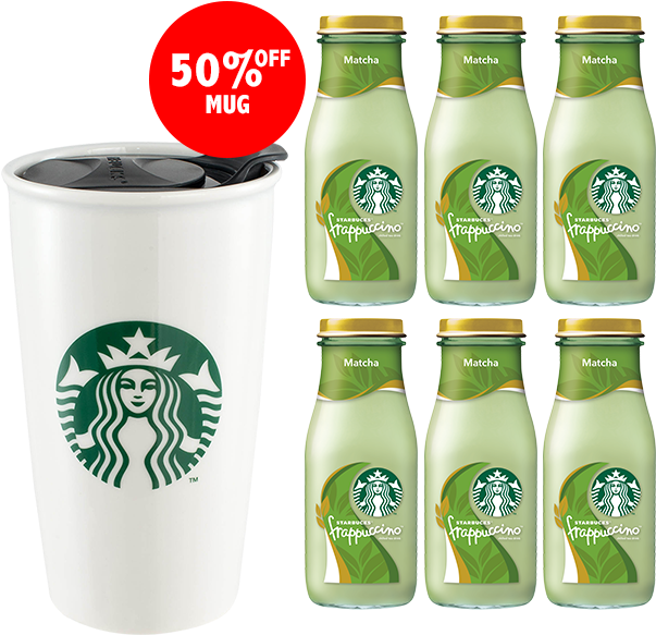 Purchase 6 Bottled Frappuccino Get 50% Off For Starbucks® - Starbucks New Logo 2011 (640x640), Png Download