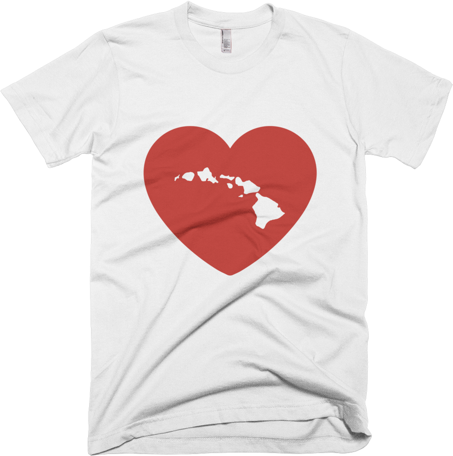 Heart Hawaii Islands Tee - Don T Panic It's Organic T Shirt (1000x1000), Png Download