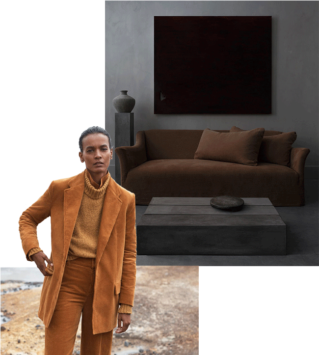 Habitat's Alana Sofa - Veste Pantalon Velours (680x761), Png Download