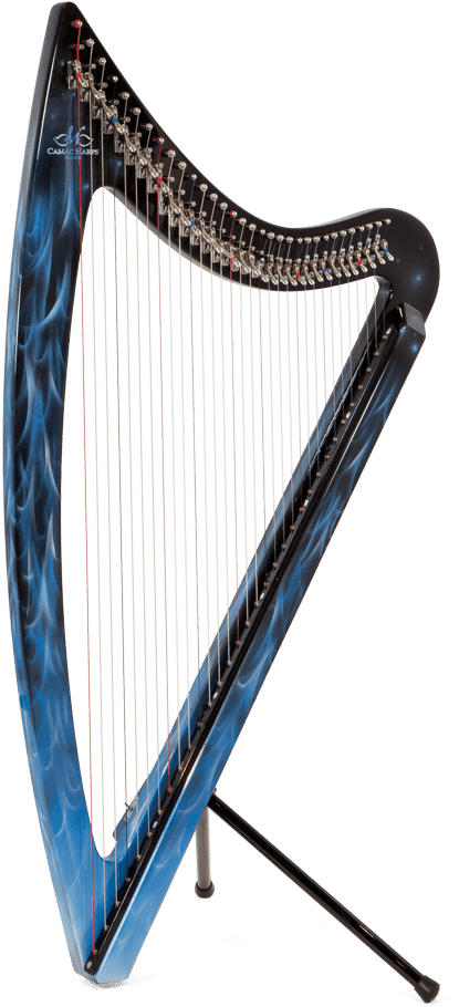 Dhc 32 Blue Light - Camac Harps (500x1000), Png Download