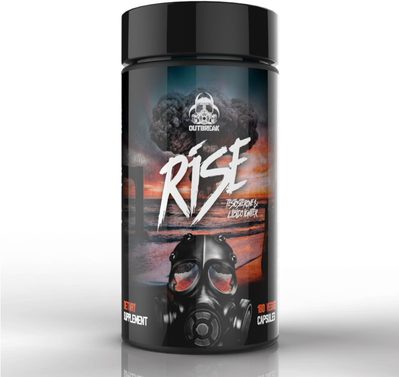 Testosterone Booster - Outbreak Nutrition Rise (800x783), Png Download