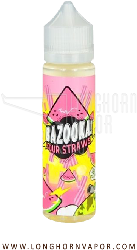 Watermelon By Bazooka Sour Straws - Baby Bottle (800x600), Png Download
