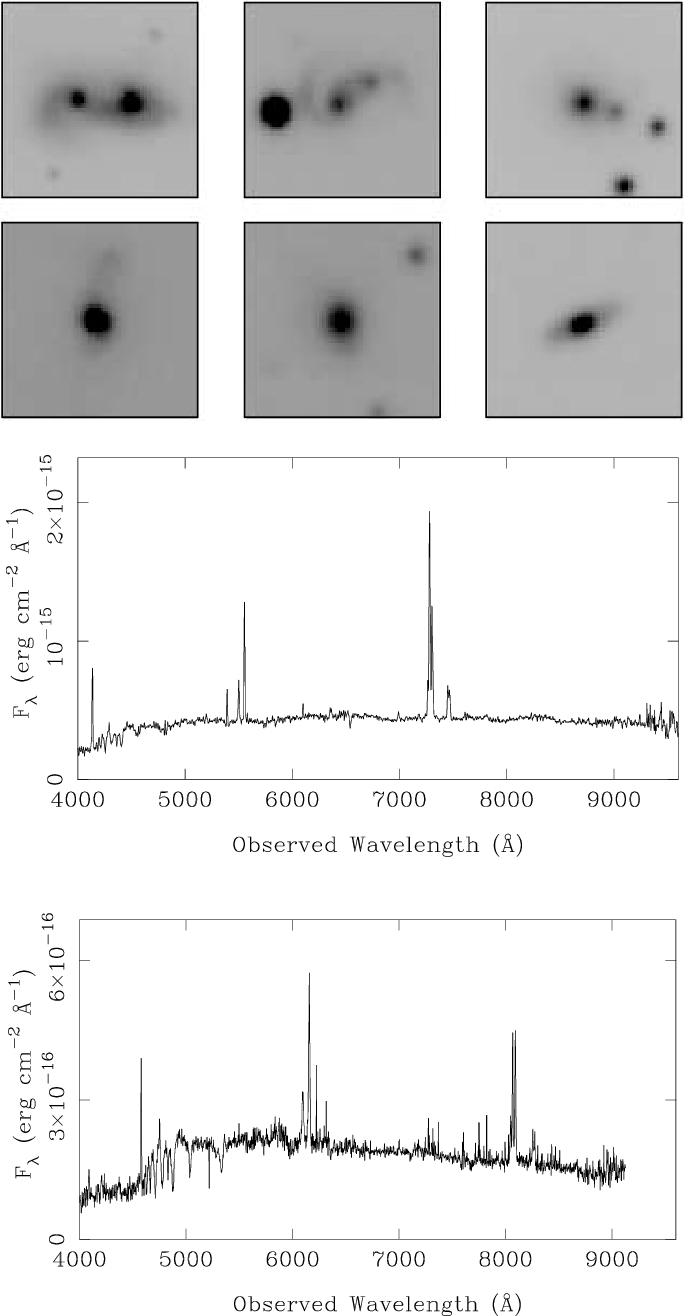 Host Galaxy Images And Post-starburst Agn Spectra - Diagram (684x1316), Png Download