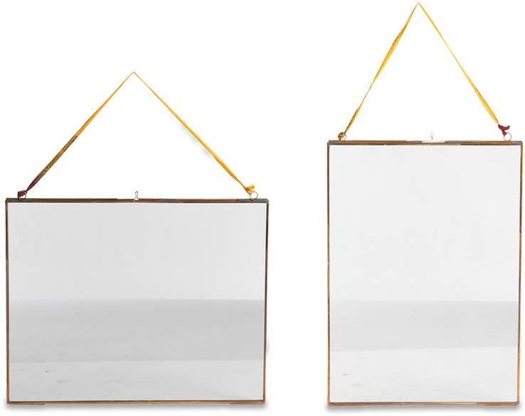 Nkuku Copper & Glass Frame With Sari Tie - Darkness (1400x1008), Png Download