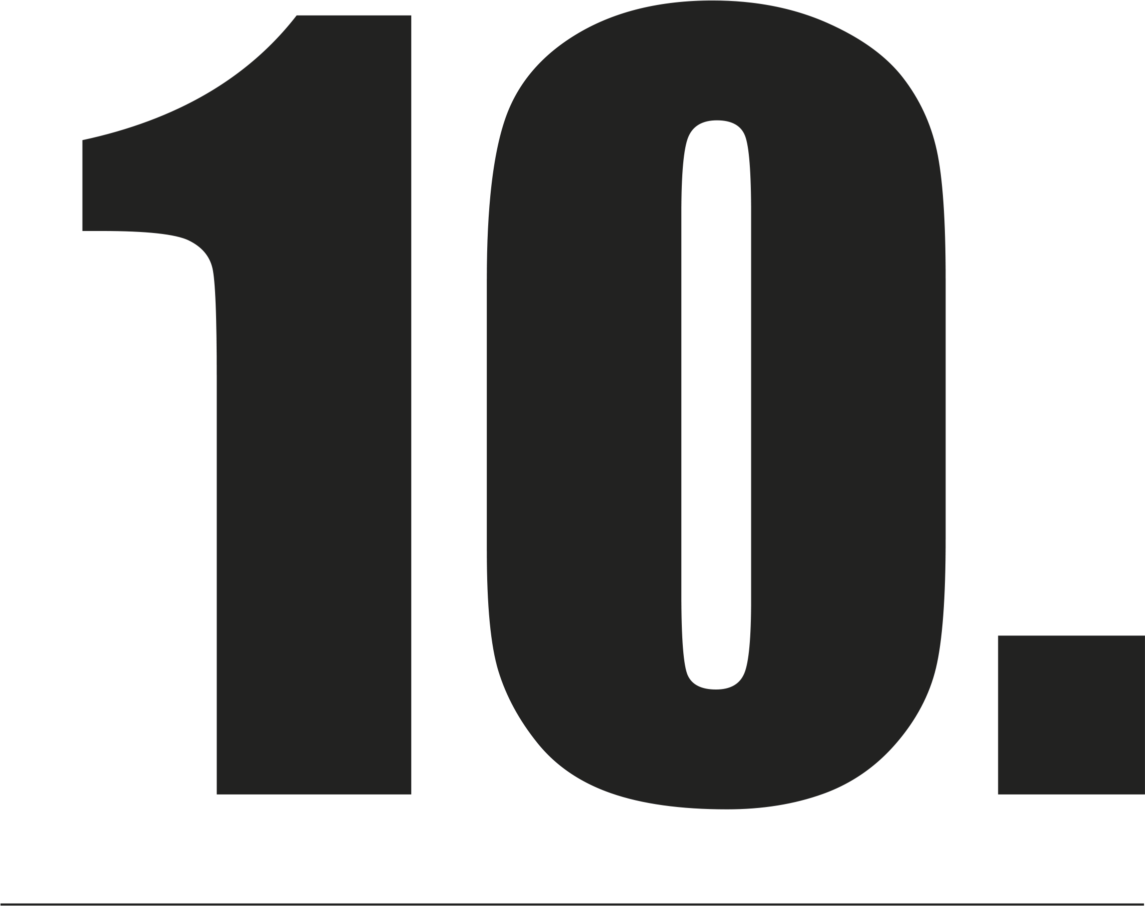 Number 10 Of Top - Sign (2311x1833), Png Download