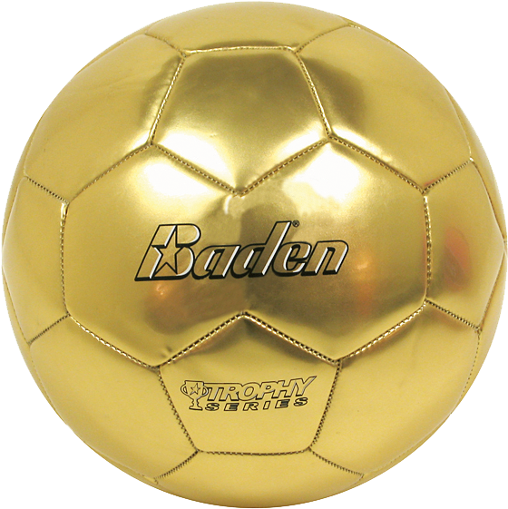 Baden Football Gold Trophy - Soccer Ball (630x630), Png Download