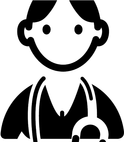 nurse black and white clipart