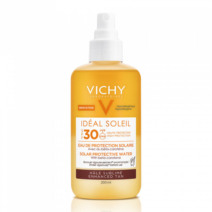 Idéal Soleil Tan Enhancing Spf30 Protective Solar Water - Vichy (700x700), Png Download