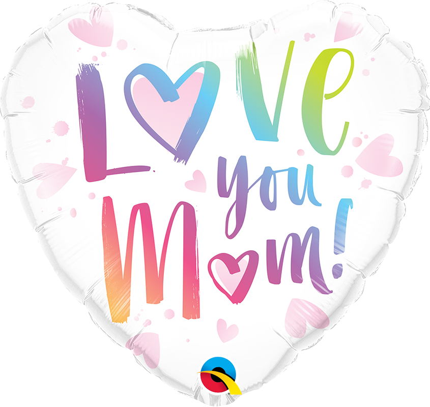 18" Love You Mum Foil - Qualatex (845x800), Png Download
