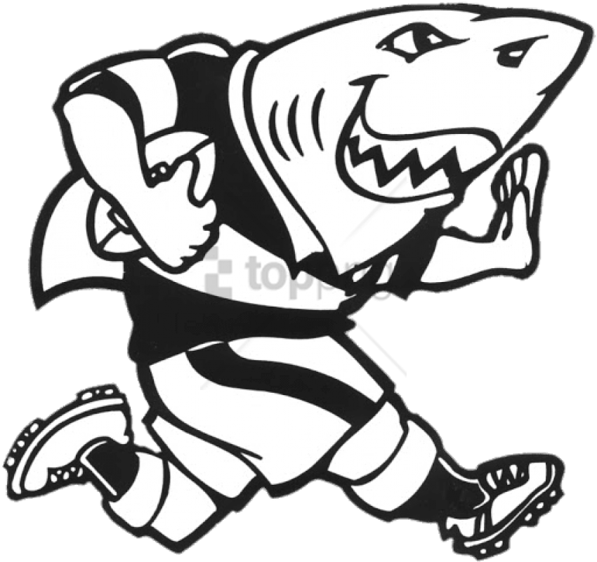 Free Png Download Sharks Rugby Mascotte Png Images - Sharks Rugby Logo Png (850x814), Png Download