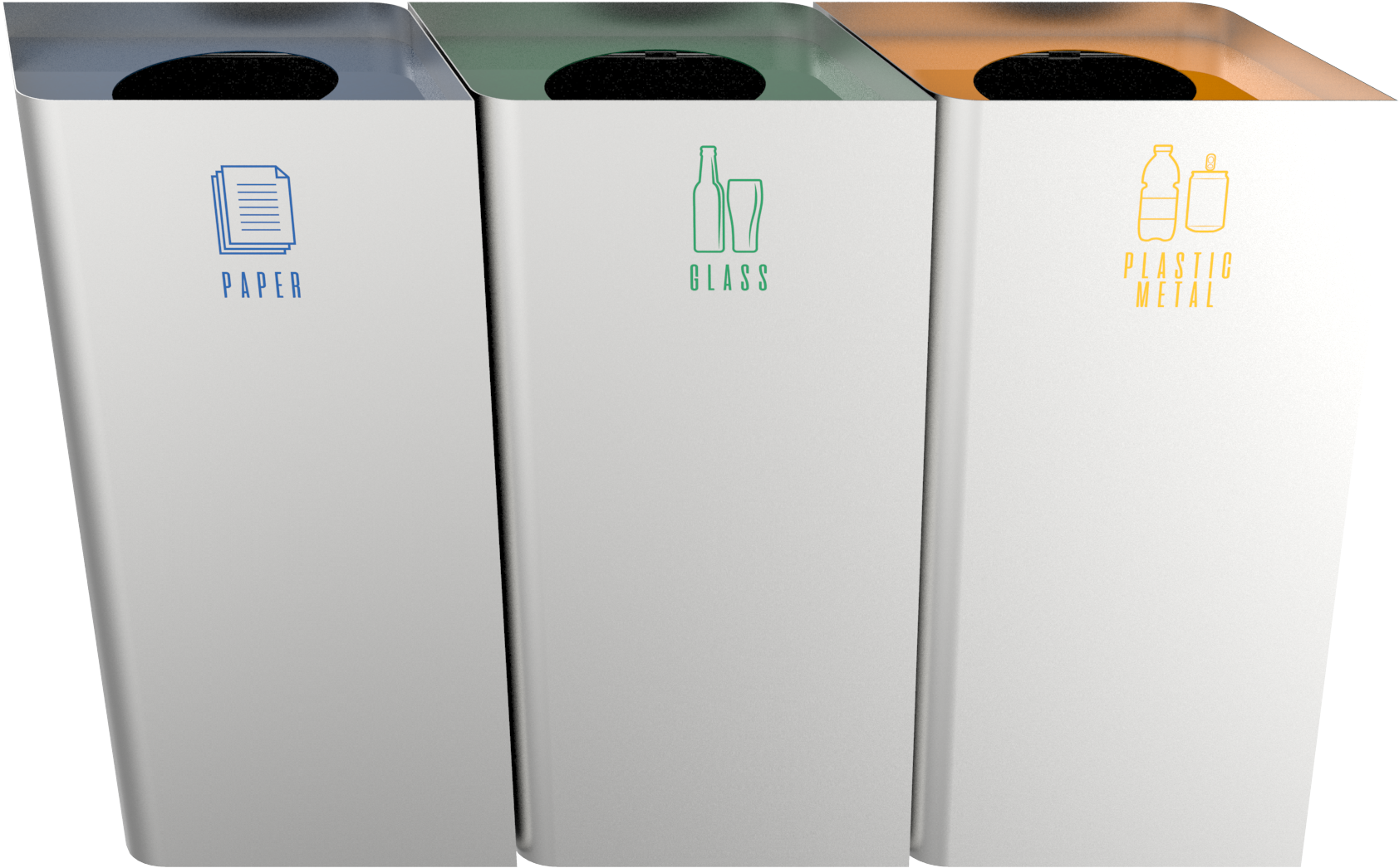 The Art Of Recycling Bins - Plastic (2000x2000), Png Download
