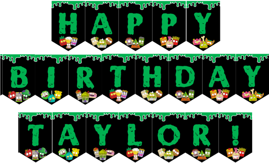 Grossery Gang Party Printables - Graphic Design (916x570), Png Download
