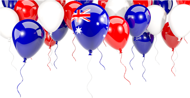 Australia Flag Balloon (640x480), Png Download