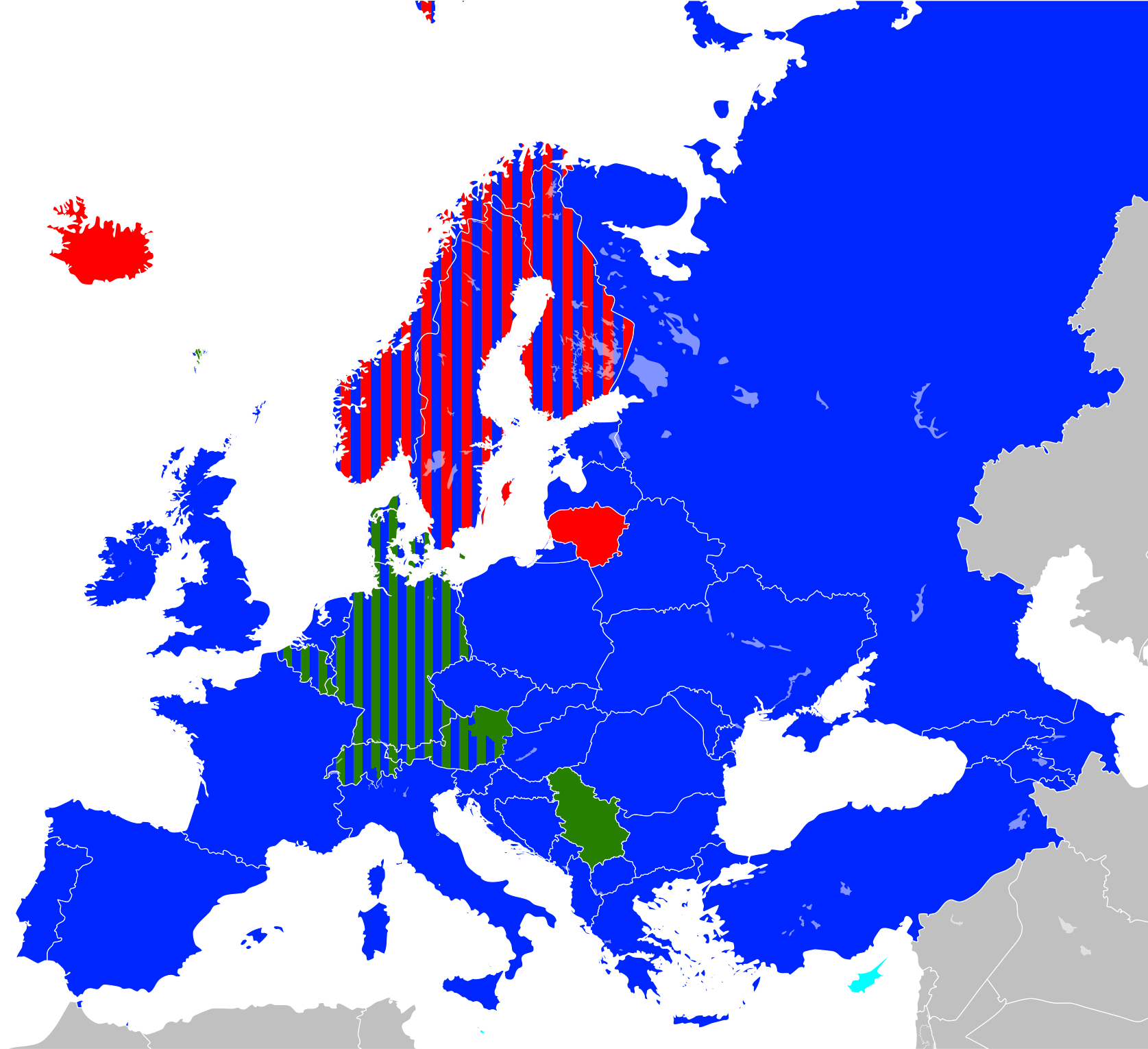 Open - Literacy In Europe Map (2000x1529), Png Download