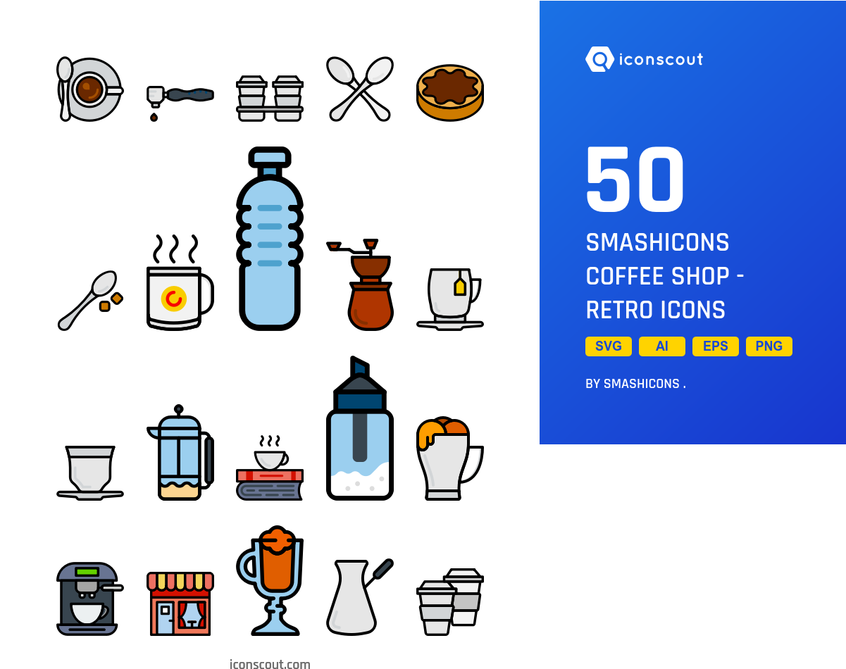 Smashicons Coffee Shop (1200x959), Png Download
