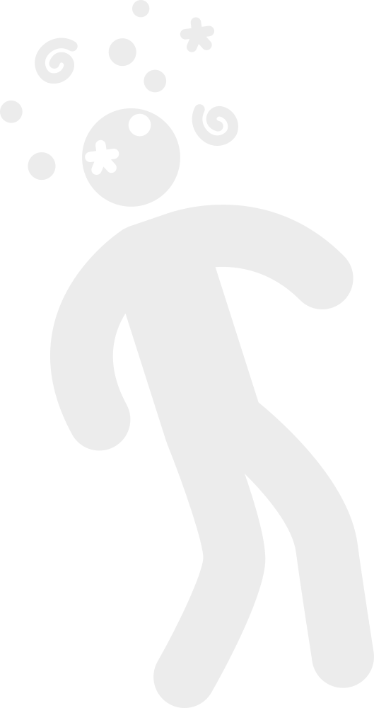 Dizzy Drunk Light Grey - Illustration (529x1000), Png Download