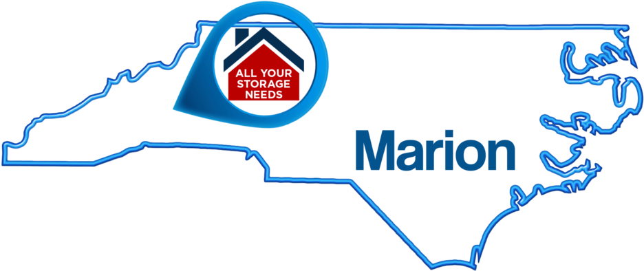 Marion-map - North Carolina (1000x429), Png Download