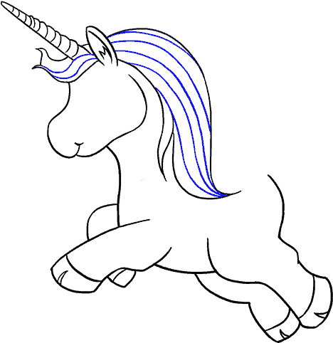 See You Soon Sweeties - Draw A Unicorn (678x600), Png Download