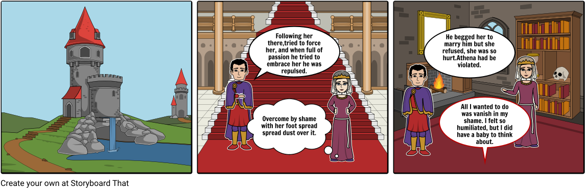 Athena And The Villain Hephaestius - Unwanteds Artime (1164x385), Png Download