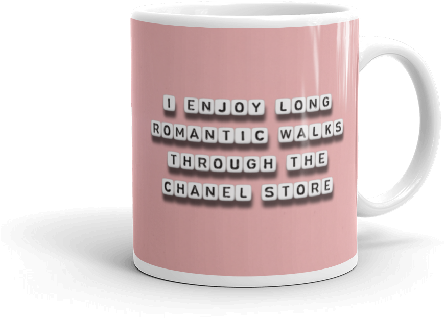 Long Walks Through Chanel - Coffee Cup (1000x1000), Png Download