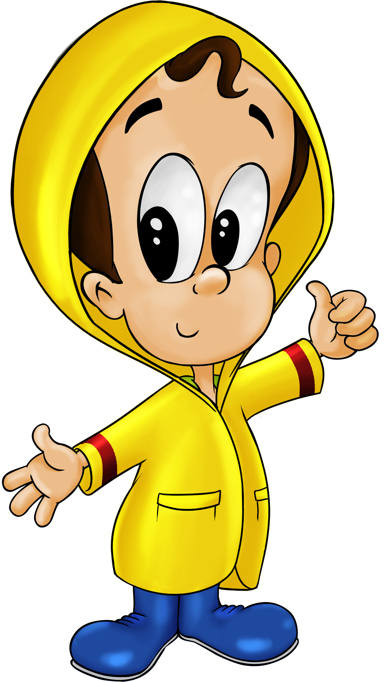 Niño Lluvia - Cartoon (3000x3543), Png Download