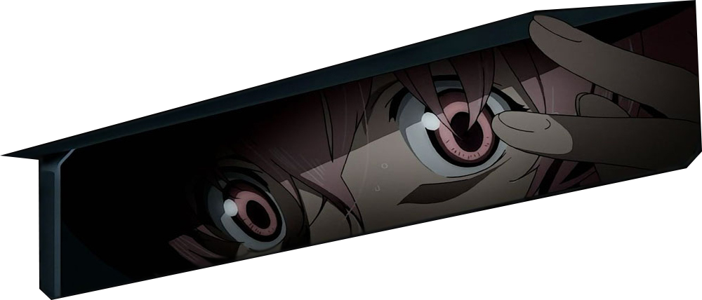 Mirai Nikki Anime Eyes Slot Gasai Yuno Yuno Gasai Png - Yuno Gasai (1000x428), Png Download