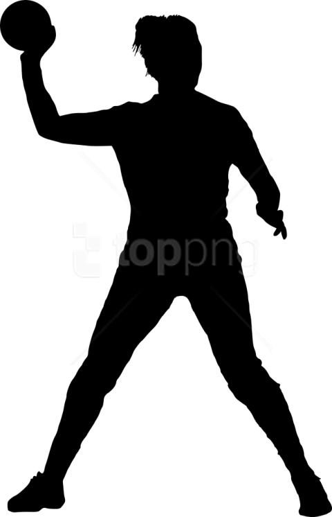 Free Png Sport Handball Silhouette Png Images Transparent - Silhouette (480x746), Png Download