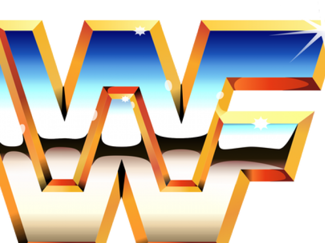 Wrestler Clipart Wrestling Match - Old School Wwf Logo (640x480), Png Download